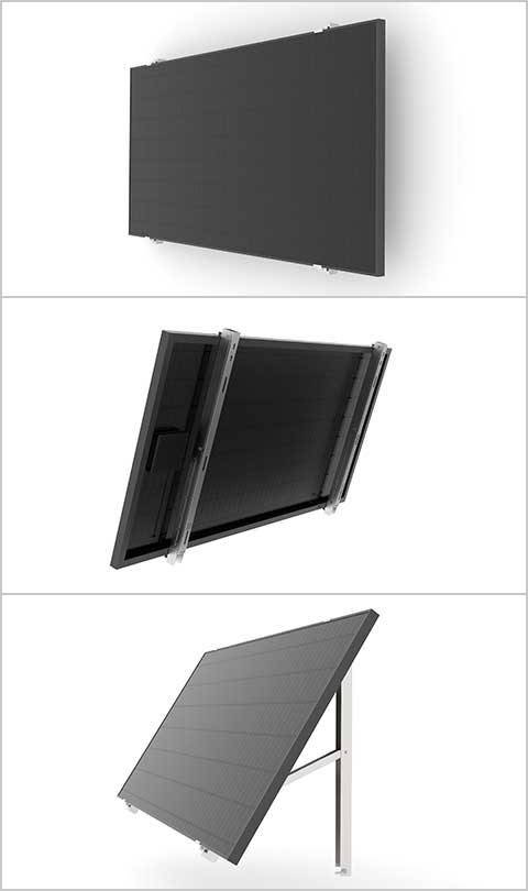 Wandmontage mini PV-System von HKR